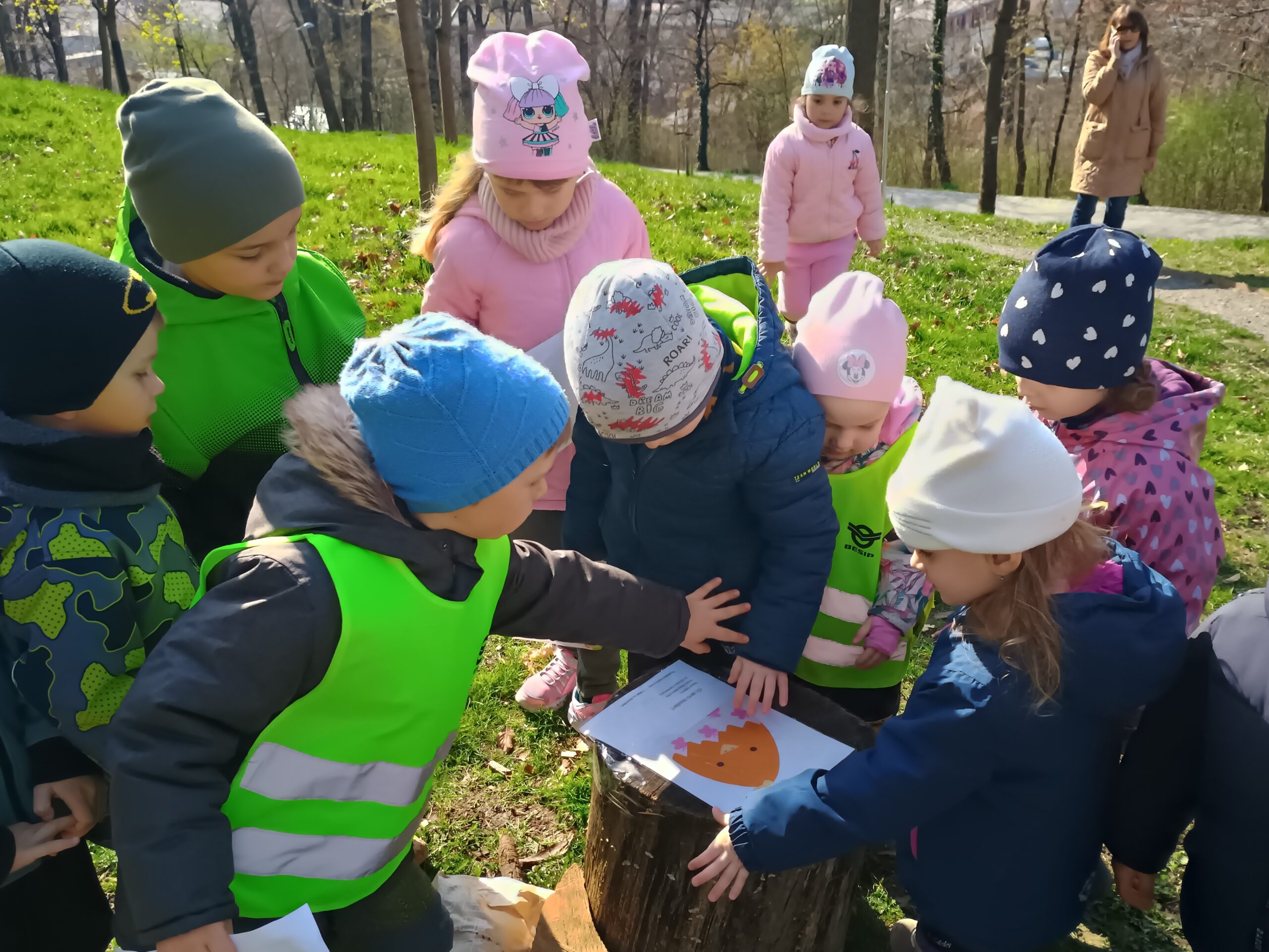 Medvídci v lesoparku